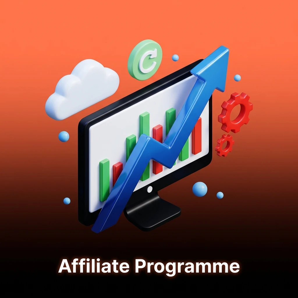Daytona Spin affiliate programme dashboard showing commission tiers, tracking links, and revenue share details for partners