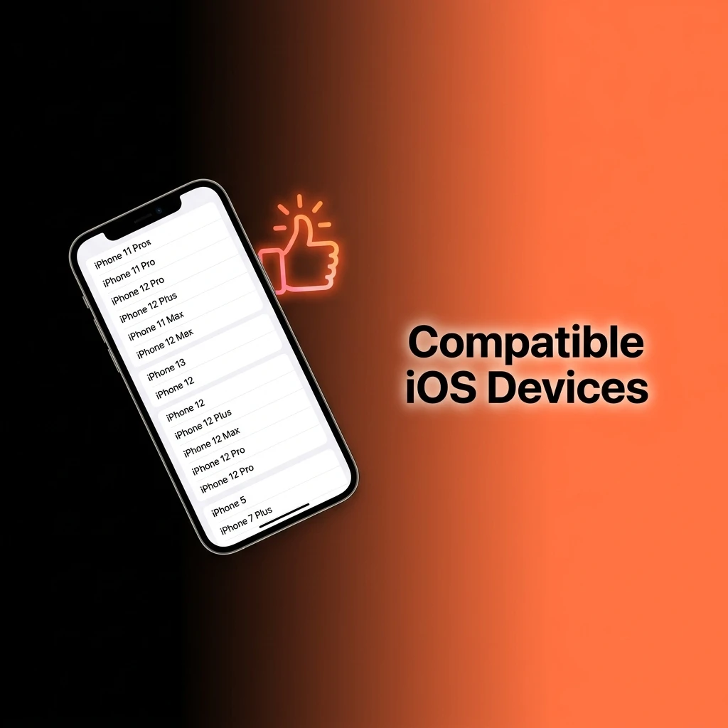 List of compatible iOS devices for Daytona Spin app including iPhone X to 15 series and iPad Air, Pro, and Mini models