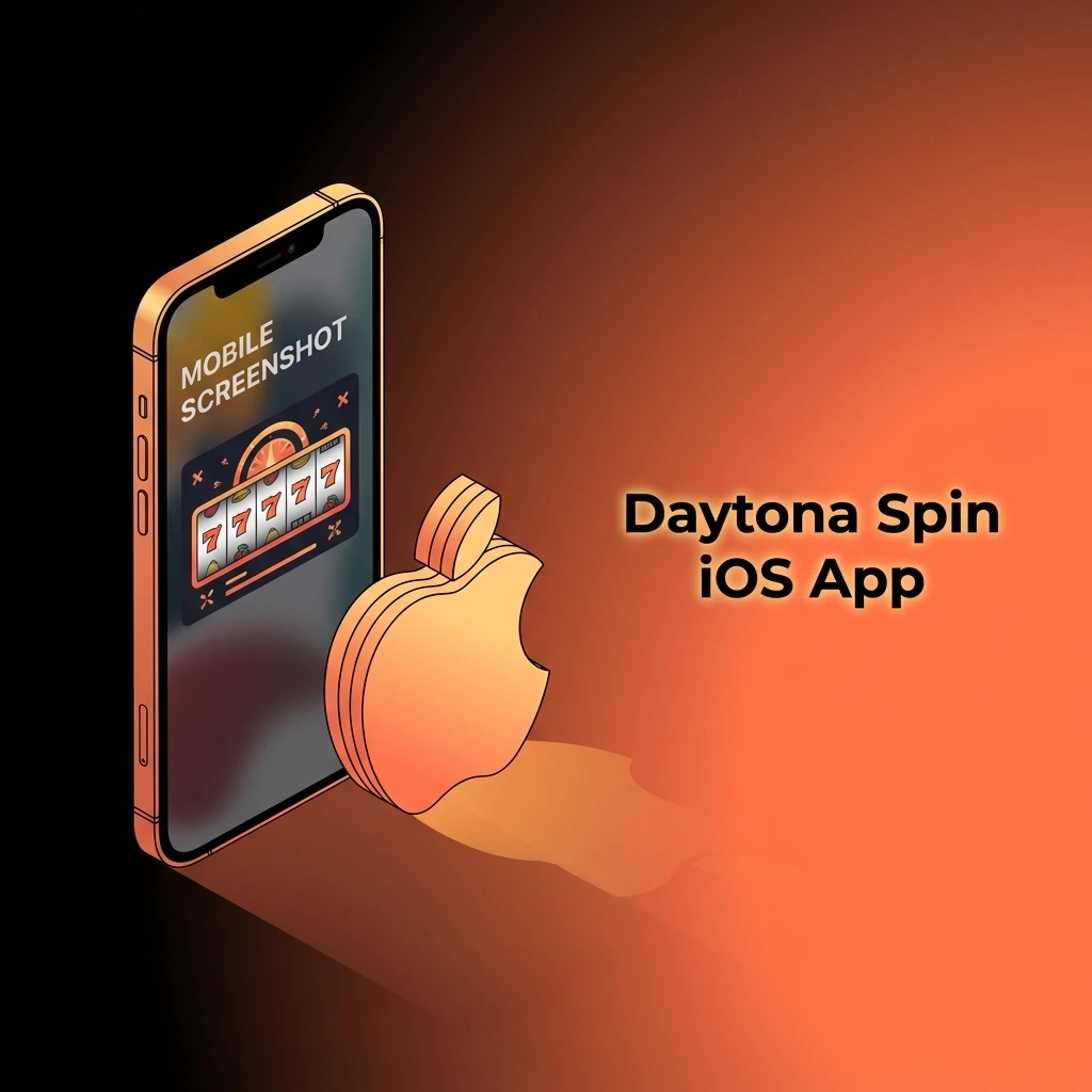 Daytona Spin iOS app on iPhone and iPad showing sports betting and casino games interface for UK players