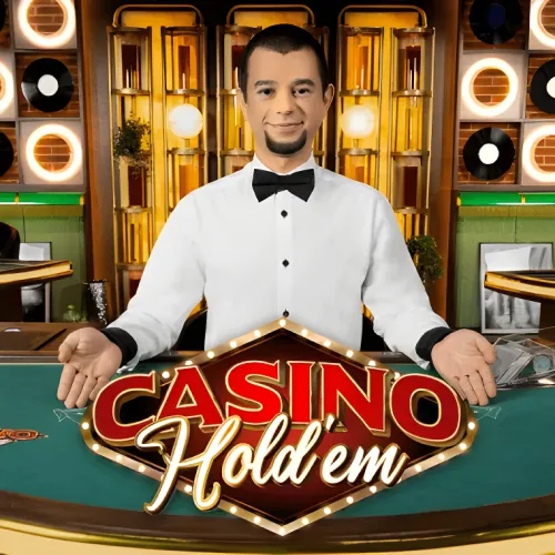 Compete against the dealer in Casino Hold'em Live poker at Daytona Spin casino.