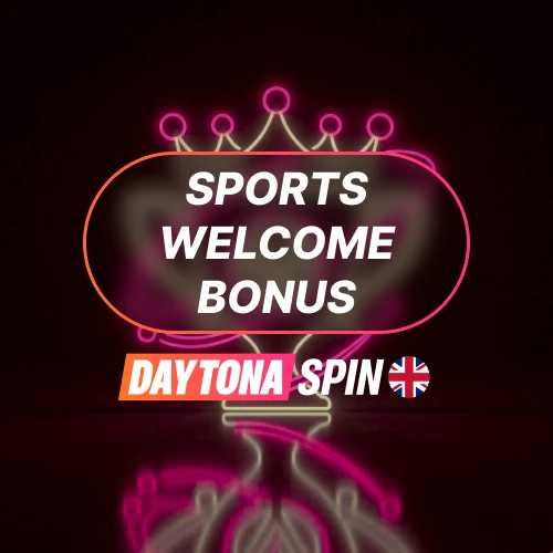 Claim a 100% sports welcome bonus up to £100 on your first deposit at Daytona Spin.